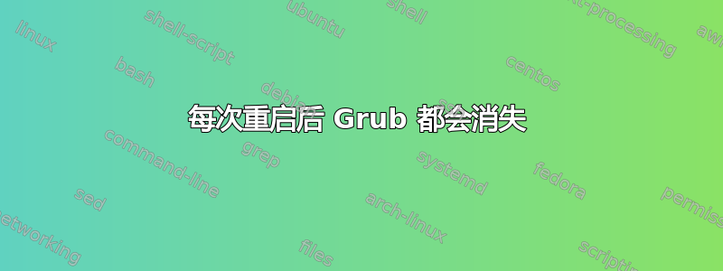 每次重启后 Grub 都会消失