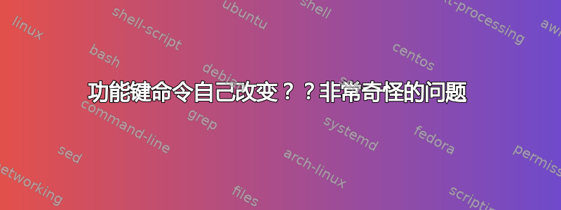 功能键命令自己改变？？非常奇怪的问题