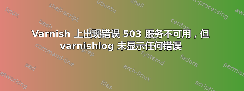 Varnish 上出现错误 503 服务不可用，但 varnishlog 未显示任何错误