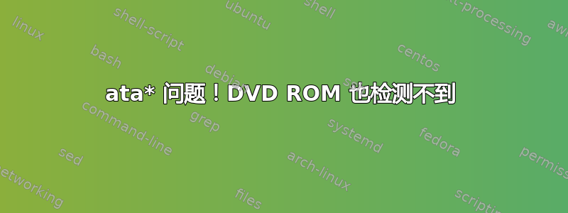 ata* 问题！DVD ROM 也检测不到