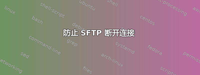 防止 SFTP 断开连接