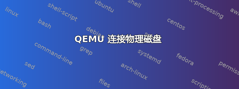 QEMU 连接物理磁盘