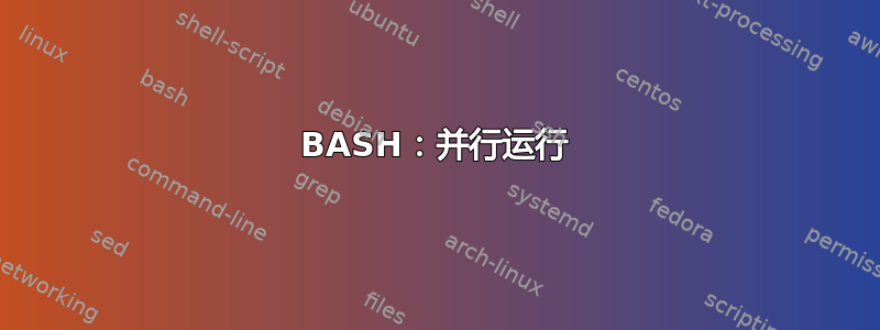 BASH：并行运行