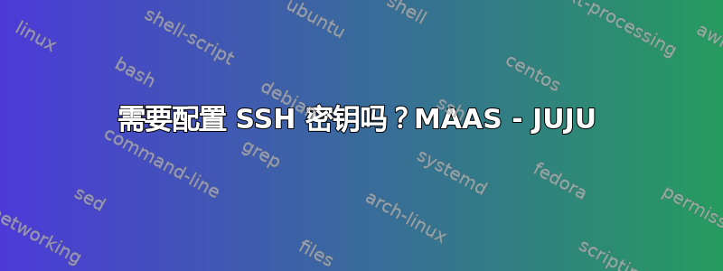 需要配置 SSH 密钥吗？MAAS - JUJU