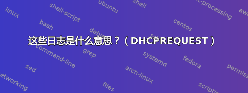 这些日志是什么意思？（DHCPREQUEST）