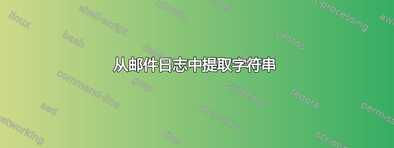 从邮件日志中提取字符串