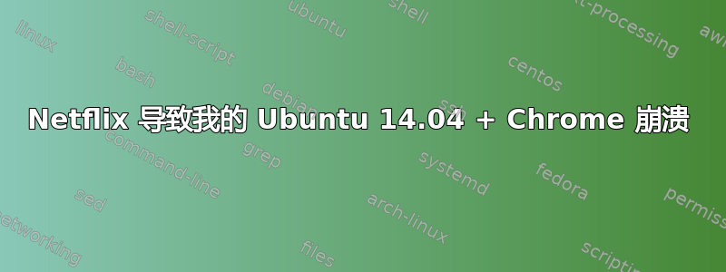 Netflix 导致我的 Ubuntu 14.04 + Chrome 崩溃