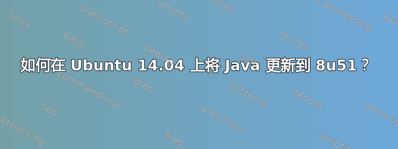 如何在 Ubuntu 14.04 上将 Java 更新到 8u51？