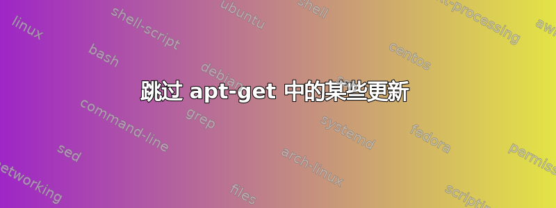 跳过 apt-get 中的某些更新