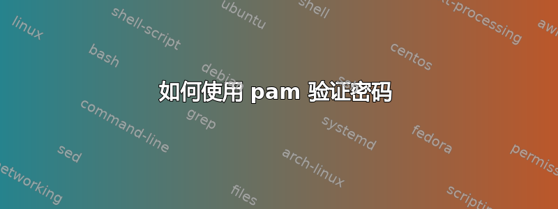 如何使用 pam 验证密码