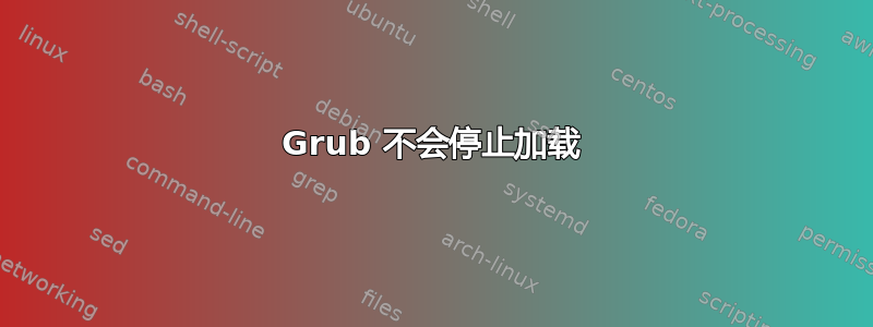 Grub 不会停止加载