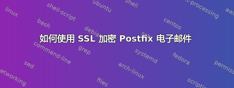 如何使用 SSL 加密 Postfix 电子邮件