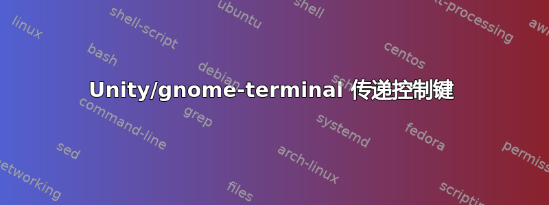 Unity/gnome-terminal 传递控制键