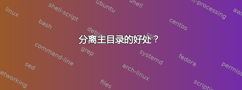 分离主目录的好处？