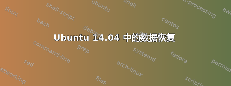 Ubuntu 14.04 中的数据恢复