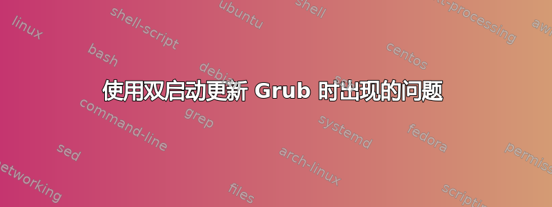 使用双启动更新 Grub 时出现的问题