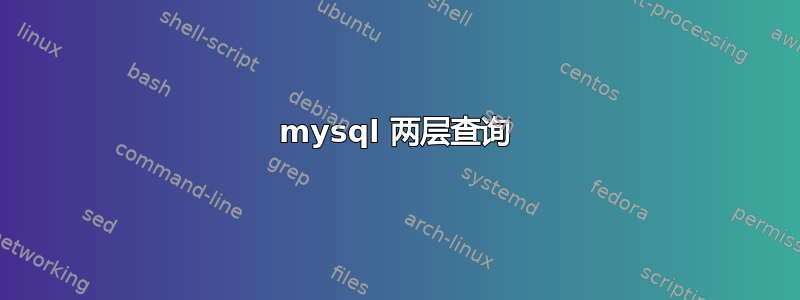 mysql 两层查询