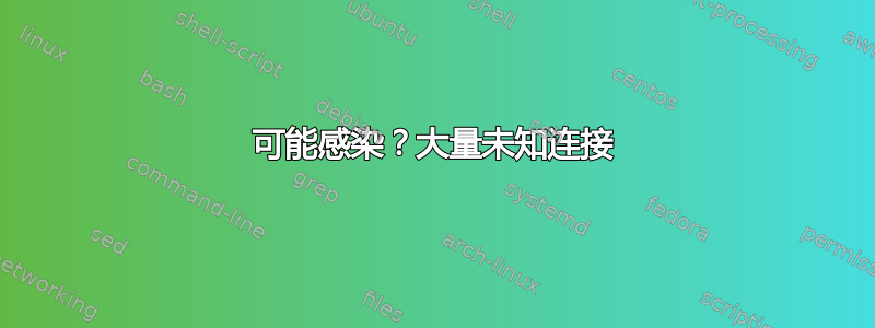 可能感染？大量未知连接