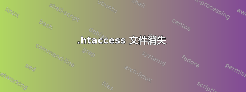 .htaccess 文件消失