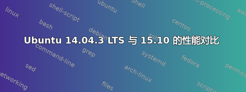 Ubuntu 14.04.3 LTS 与 15.10 的性能对比