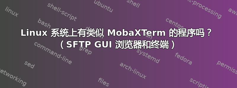 Linux 系统上有类似 MobaXTerm 的程序吗？ （SFTP GUI 浏览器和终端）