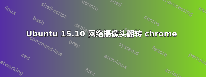 Ubuntu 15.10 网络摄像头翻转 chrome