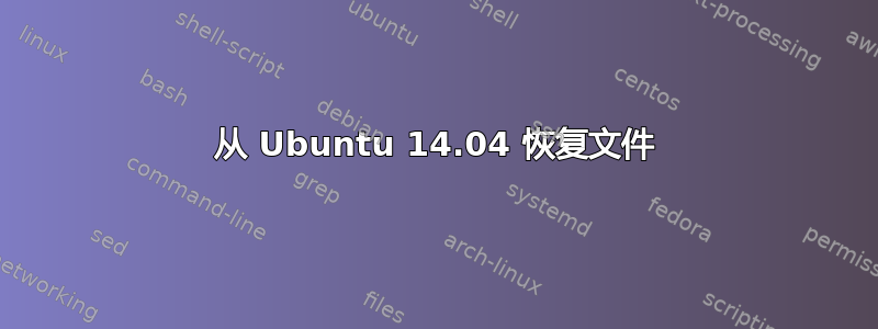 从 Ubuntu 14.04 恢复文件