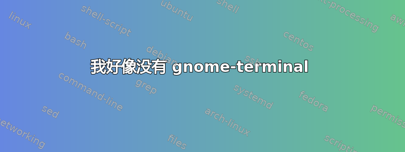 我好像没有 gnome-terminal