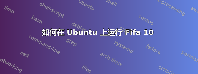 如何在 Ubuntu 上运行 Fifa 10