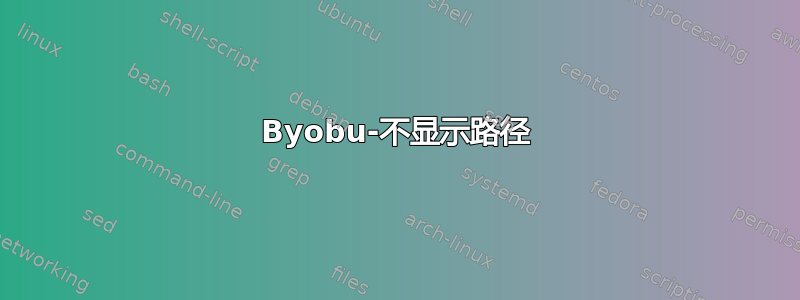 Byobu-不显示路径