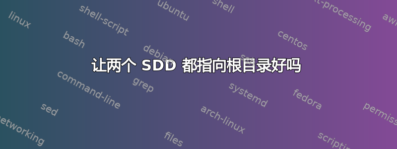 让两个 SDD 都指向根目录好吗