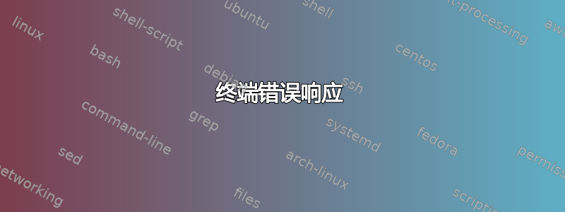 终端错误响应