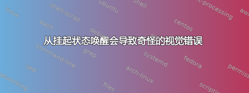 从挂起状态唤醒会导致奇怪的视觉错误