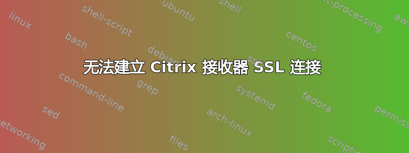 无法建立 Citrix 接收器 SSL 连接