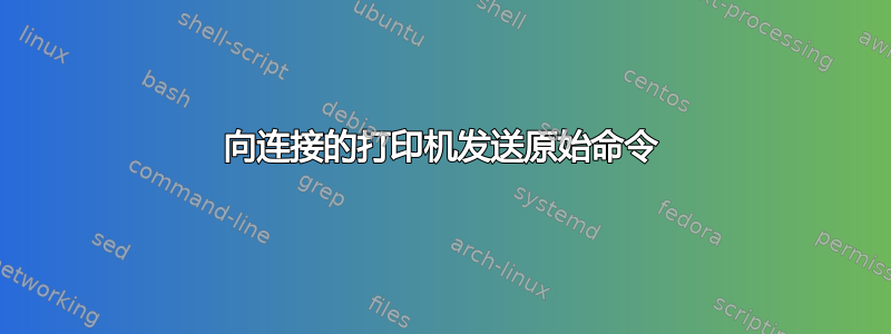 向连接的打印机发送原始命令