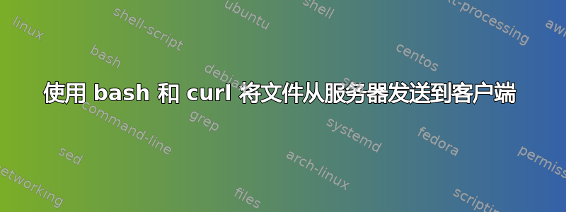 使用 bash 和 curl 将文件从服务器发送到客户端