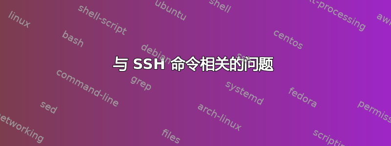 与 SSH 命令相关的问题