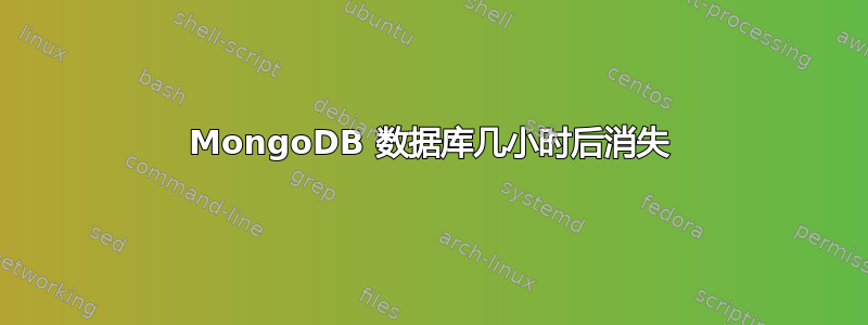 MongoDB 数据库几小时后消失