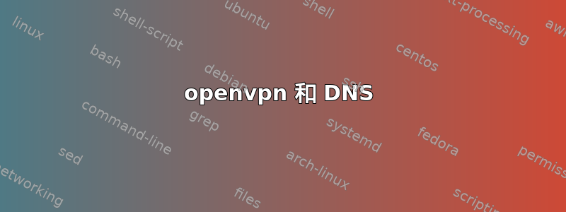 openvpn 和 DNS