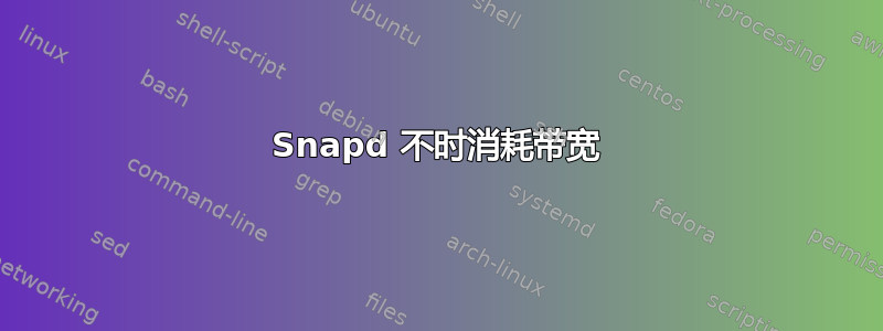 Snapd 不时消耗带宽