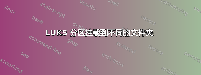 LUKS 分区挂载到不同的文件夹