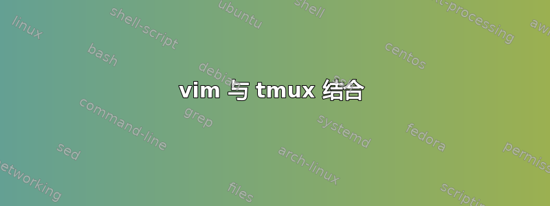 vim 与 tmux 结合