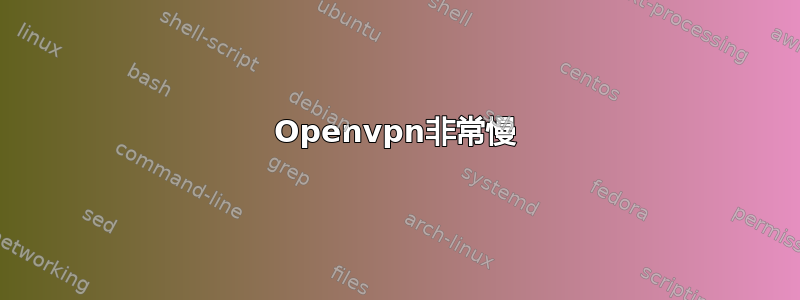 Openvpn非常慢