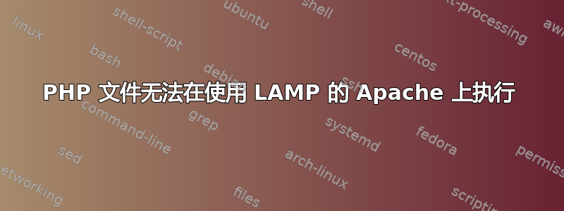 PHP 文件无法在使用 LAMP 的 Apache 上执行