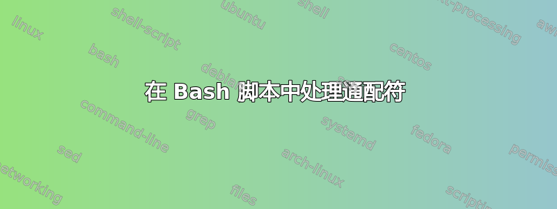 在 Bash 脚本中处理通配符