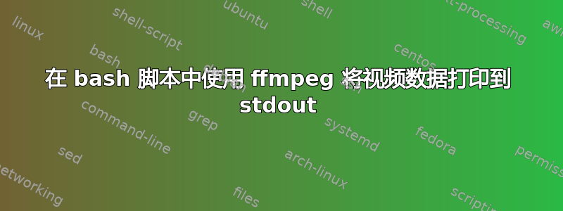 在 bash 脚本中使用 ffmpeg 将视频数据打印到 stdout