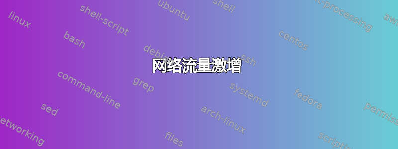 网络流量激增