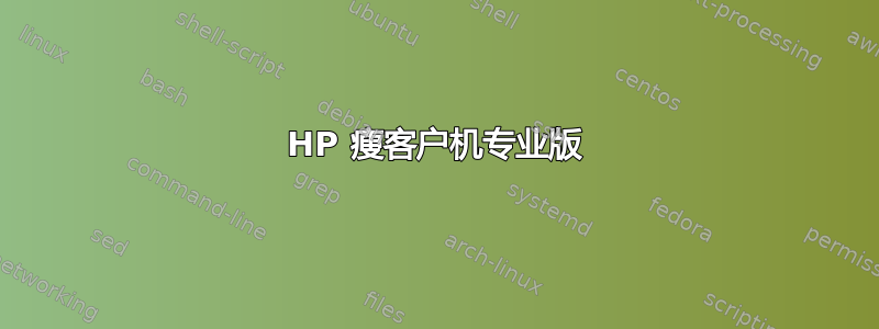 HP 瘦客户机专业版