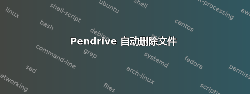 Pendrive 自动删除文件