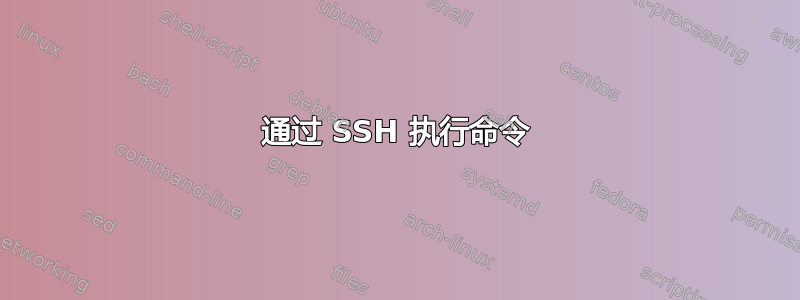 通过 SSH 执行命令